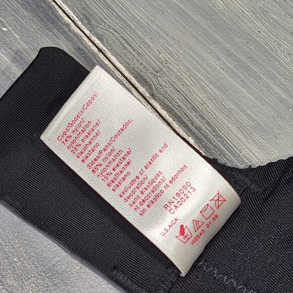 Olga Christina Bra 38C Black Floral Flower Lace Underwire Style 55007 - Picture 8 of 10